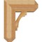 Ekena Millwork Merced Craftsman Rough Sawn Bracket w/ Offset Brace, Western Red Cedar, 8"W x 18"D x 22"H BKT0806X18X22MRC04RWR - alternate 3